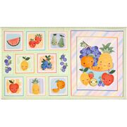 Fruity Cuties Colourful Smiling Fruits Panel