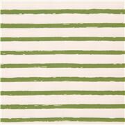 Green Large Painted Stripes Remnant