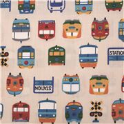 Retro Vintage Colourful Train Crossings