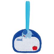 Elefant-Apfel-Namensschild zum Aufb&uuml;geln, 1 St&uuml;ck