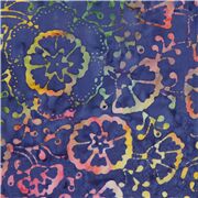 Batik Tie Dye Floral Vines Dark Purple