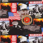 Tissu gris fonc&eacute; avec des US Marines coupon
