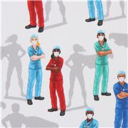 Frontline Heroes Doctor Nurse in Scrubs