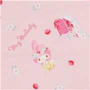 tessuto rosa pesca chiaro doppio bordo My Melody dessert laminato