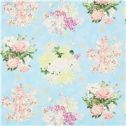 Pastel Bouquets of Flowers Blossoms Metallic Accents