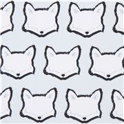 Arctic Fox Heads in Rows Stretch