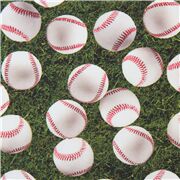 Tossed Baseballs on Grass Remnant