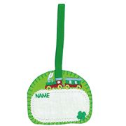Steam Train and Clover Name Tag Iron-on Transfer 1 piece