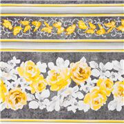 Flowers Butterflies Watercolour Stripe