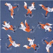 Illustrated Foxes Ice Skates Wearing Jumpers