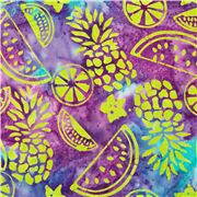 Batik Inky Tie Dye Tropical Fruit Bright