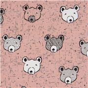 Cute Bears Faces Artful Pattern