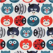 Cute Animal Faces on Circles Stretch
