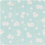 Kawaii Mint Bichon Frise White Dogs and Dots