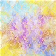 Batik Tie Dye Drift Net Metallic Gold