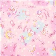 Cute Kawaii Tumbling Unicorn Glitter Stars