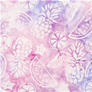 Batik Inky Tie Dye Tropical Fruit Pale