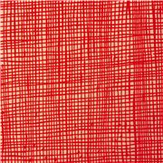 Mini Squares Grid Red Taupe Remnant
