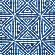 tessuto motivo geometrico simmetrico triangoli blu