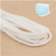 Cordoncino Elastico Bianco Molto Morbido Da 3mm