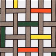 Colorful Checkered Weave Stretch