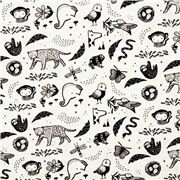 Cute Monochrome Illustrated Animals Insects