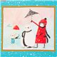 Santoro Kori Kumi Winter Snowman Panel 1