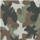 Tissu minky extra-large motif camouflage vert 0