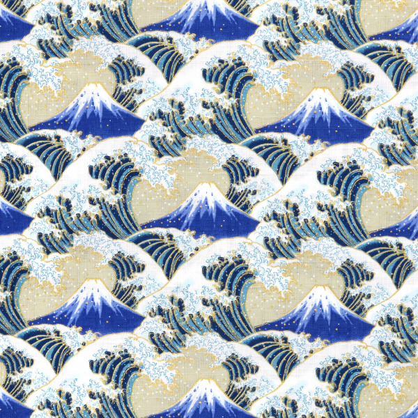Great Wave Metallic Mt Fuji 0