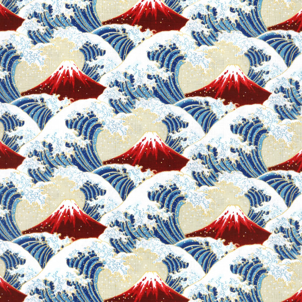 Great Wave Metallic Mt Fuji 0