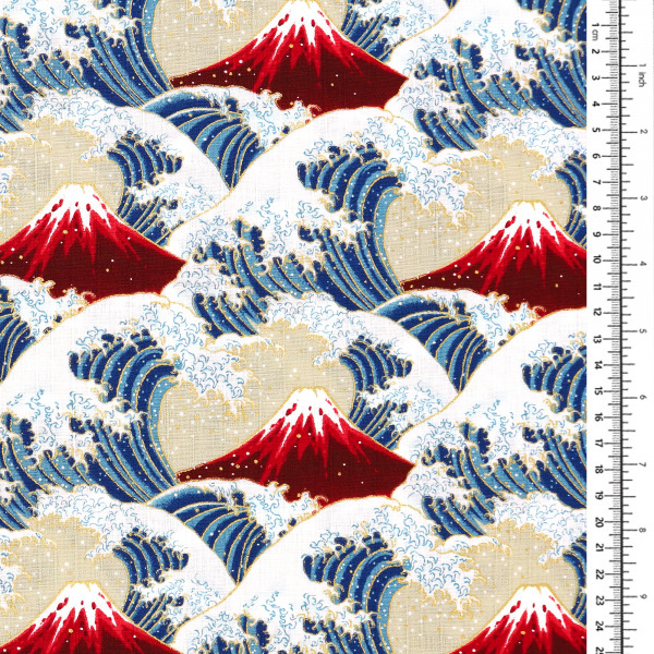 Great Wave Metallic Mt Fuji 1