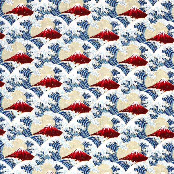Great Wave Metallic Mt Fuji 4