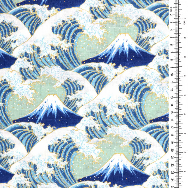 Great Wave Metallic Mt Fuji 1